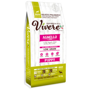 VÍVERE Puppy Lamb · CORDERO con arroz integral y guisantes (cachorros)