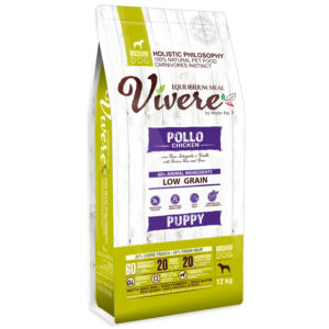 VÍVERE Puppy Chicken · POLLO con arroz integral y guisantes (cachorros)