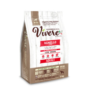 VÍVERE Adult Lamb · CORDERO con arroz integral y guisantes · 3kg