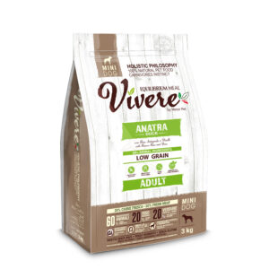 VÍVERE Adult Duck · PATO con arroz integral y guisantes · 3kg