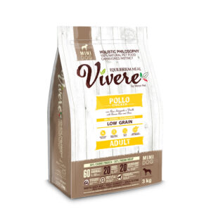 VÍVERE Adult Chicken · POLLO con arroz integral y guisantes · 3kg