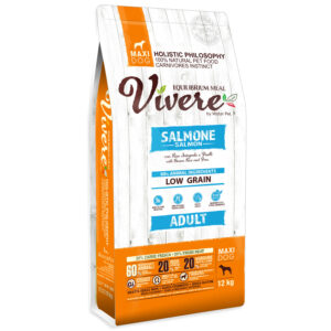 VÍVERE Adult Salmon · SALMÓN con arroz integral y guisantes (RAZAS GRANDES)